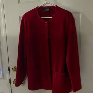 Geiger wool Red Women's Jacket size 46